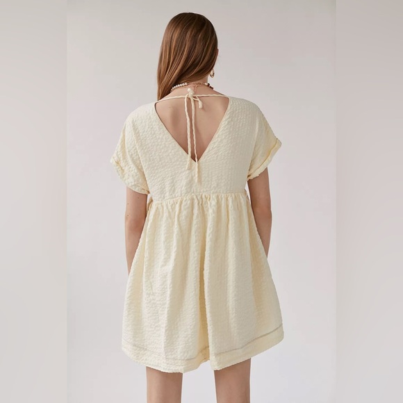Urban Outfitters Serendipity Cream Linen Babydoll Dress size Small EUC - Picture 4 of 12